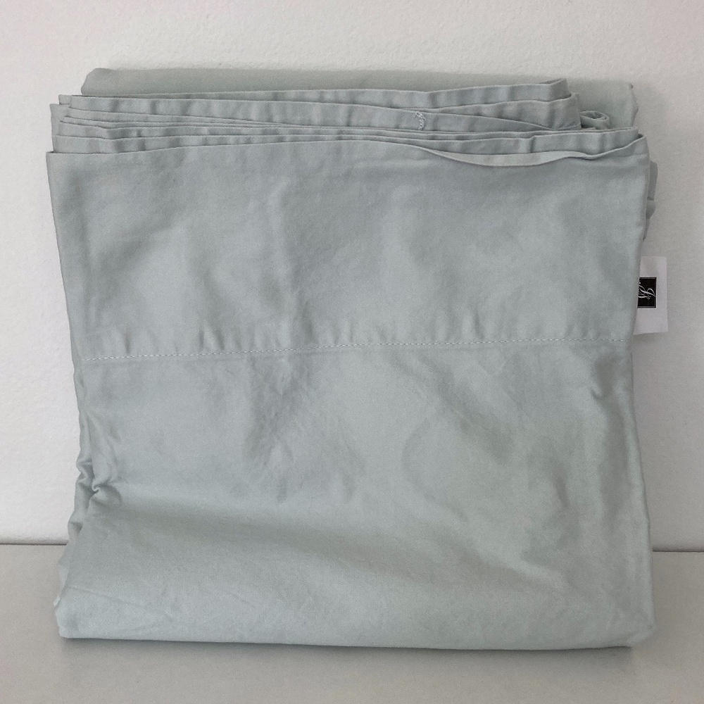 JACLYN SMITH TODAY Pima Cotton Green Full Flat Sheet